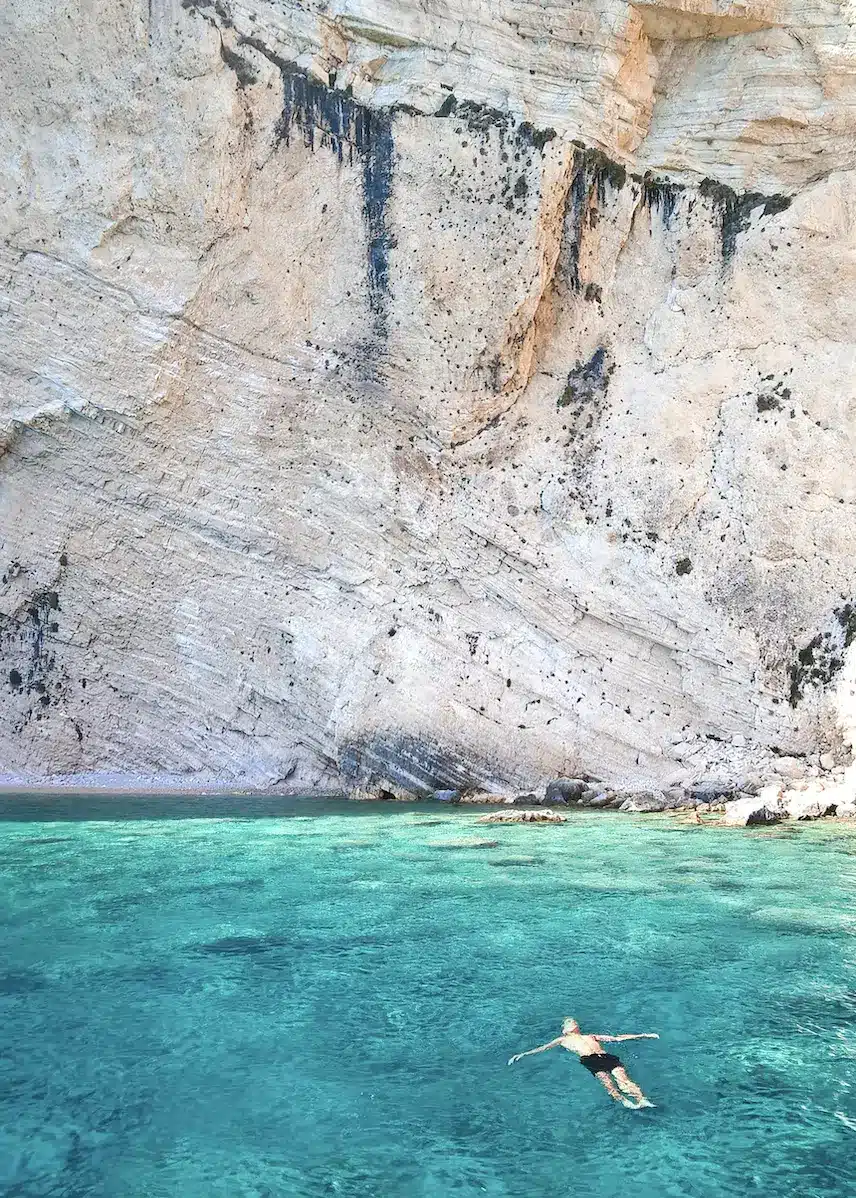 The turquoise waters of ZAKYNTHOS Greece.